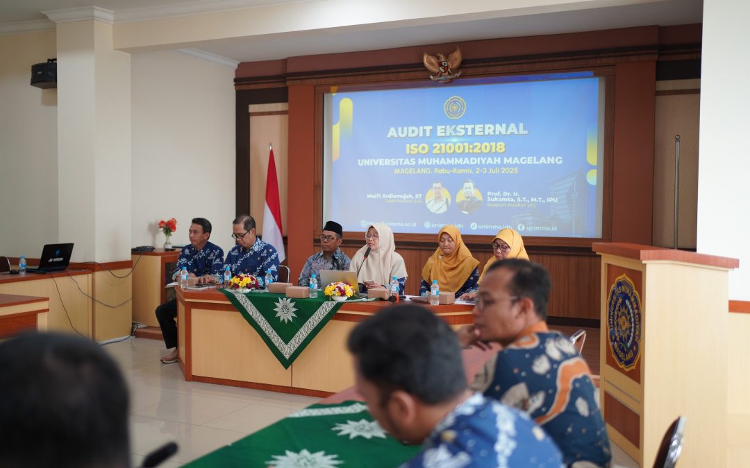 Audit Mutu Eksternal ISO 21001 2018 di UNIMMA Libatkan Seluruh Unit Kerja